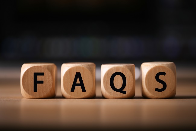Close-up,Shot,Of,Faqs,Wooden,Blocks.